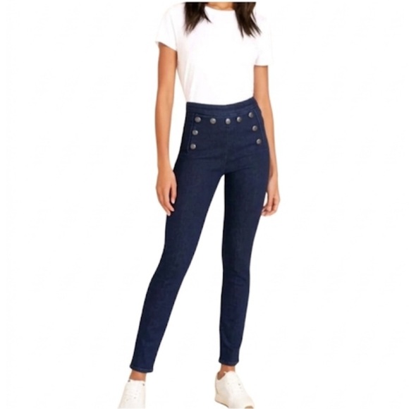 Veronica Beard Denim - Veronica Beard Jane High-Rise Skinny Jeans In Indigo Size 29 Excellent Condition